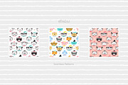 Cute Animal Illustrations & Patterns, a Pattern Graphic by AllNikArt (Thumbnail 11 of 15)