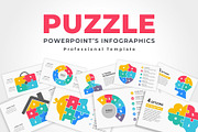 Puzzle Infographics PowerPoint, a Presentation Template by GraphicStan (Thumbnail 1 of 13)