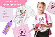 Rhythmic gymnastics characters set, a Sport Illustration by Ksenya Savva (Thumbnail 2 of 10)
