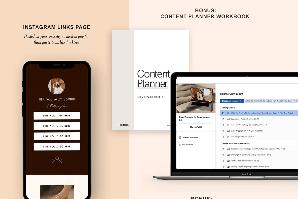 Photographer Squarespace 71 Template, a Websites & App Template by Kseniia_Design (Photo 3 of 9)