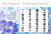 Floral Procreate Brush Stamps 12, a Brushes & More by DeloresArt (Thumbnail 2 of 13)
