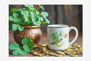St Patrick's Day Watercolor Clipart, a Seasonal Illustration by Farida Bik (Thumbnail 5 of 11)