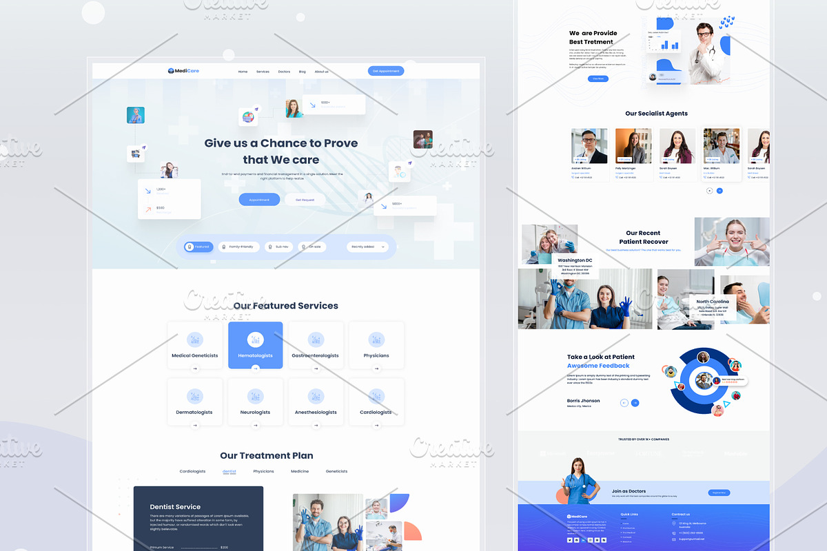 Mega UI Website Template Bundle, a Landing Page Template by DesignsLab (Photo 11 of 22)