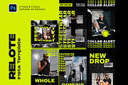 Relote Hypebeast Instagram Template, a Social Media Template by Shinra Labs (Thumbnail 1 of 5)