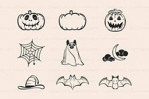 Halloween Vector Icon Set