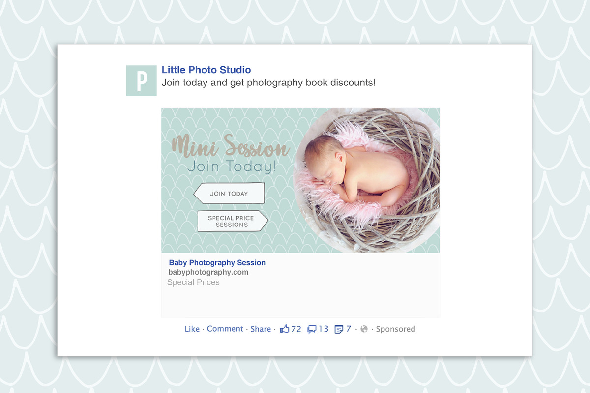 Baby Photography Social Media Pack, a Templates & Theme by Nordic.Arg (Photo 5 of 8)