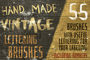 Hand-Made Vintage Lettering Brushes, a Brushes & More by Guerillacraft (Thumbnail 1 of 5)
