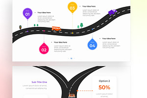 Roadmap Journey Infographic Template