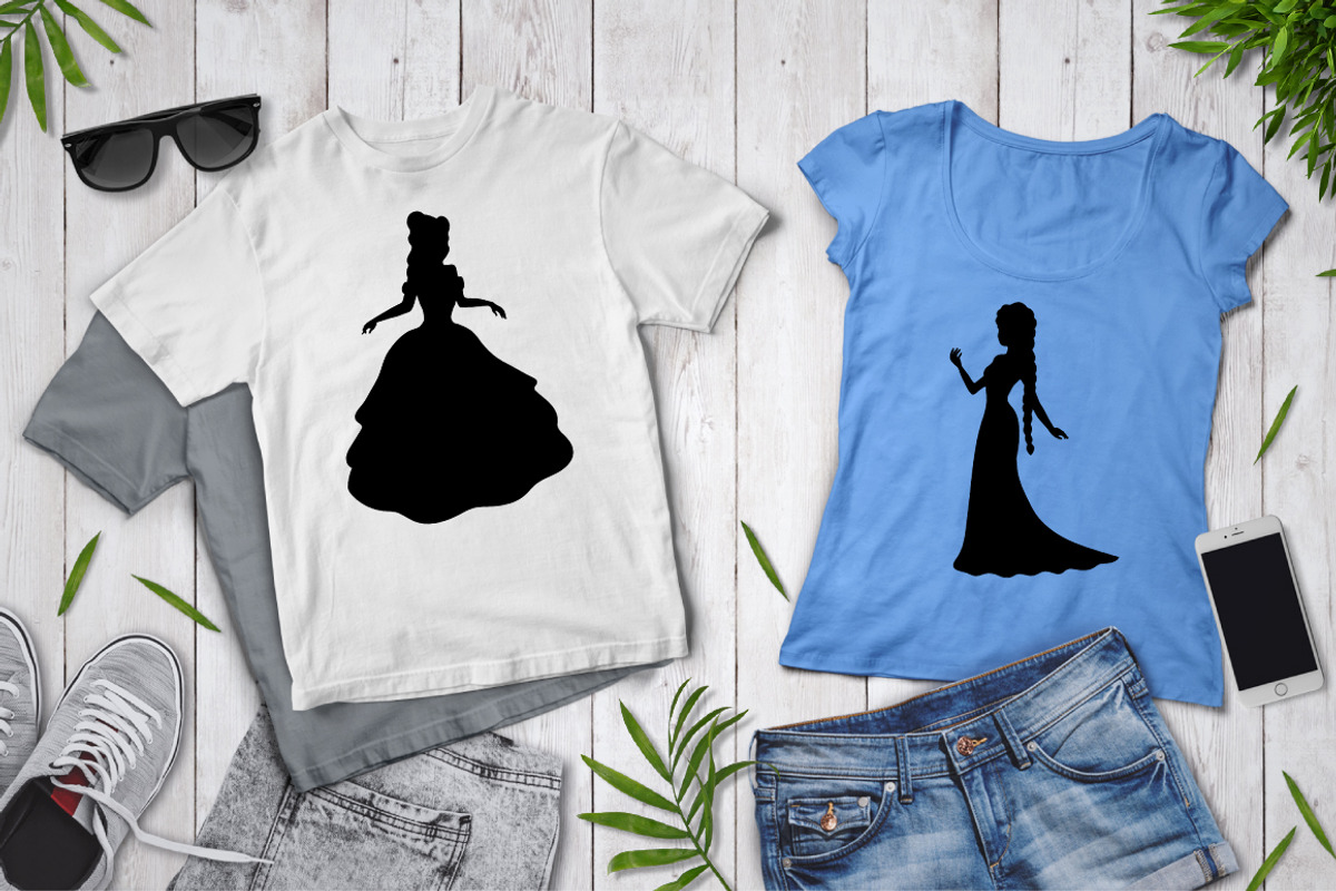 Princess SVG, Princesses Bundle SVG., an Illustration by Doodle Cloud Studio (Photo 2 of 8)