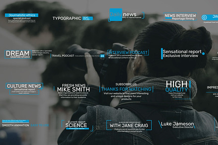 Text Tiles for Premiere Pro, a Templates & Theme by SweetMotion