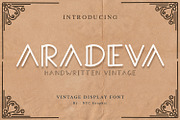 ARADEVA - Vintage Font, a Script Font by NTC Graphic (Thumbnail 1 of 5)