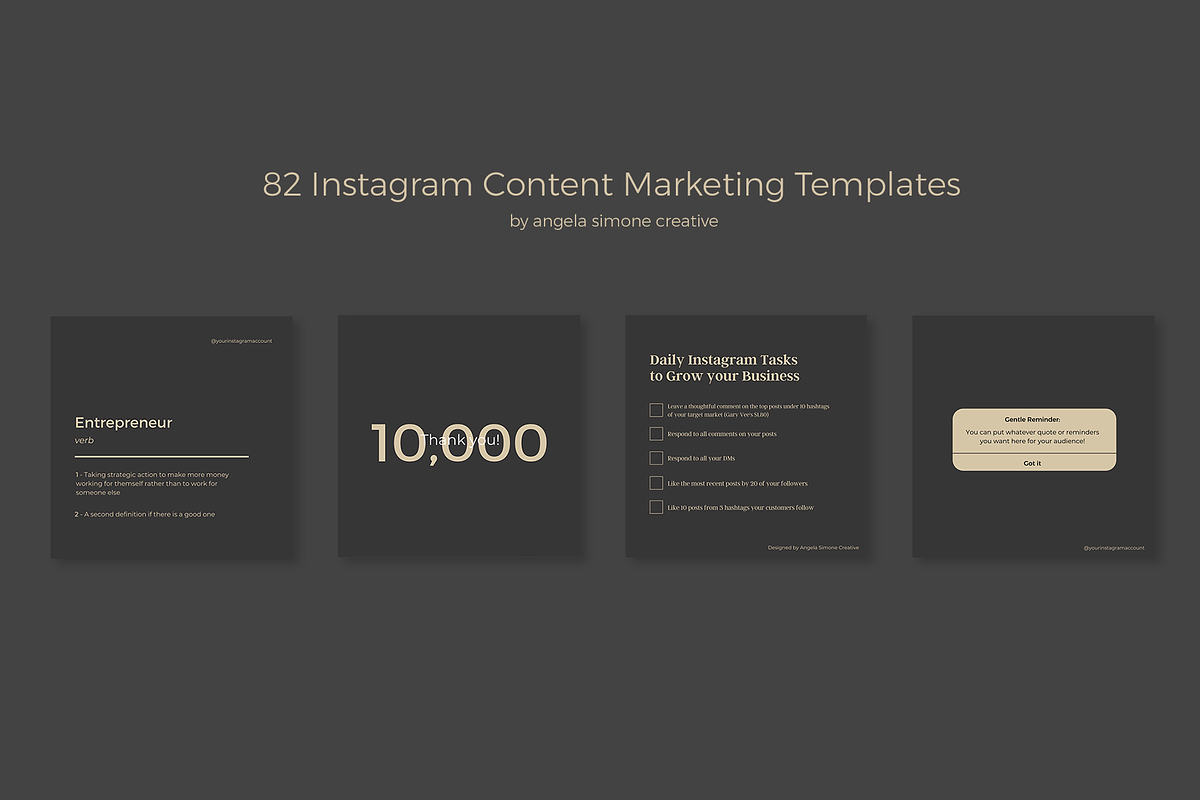 Instagram Canva Minimalist Templates, a Social Media Template by angela simone creative (Photo 21 of 25)