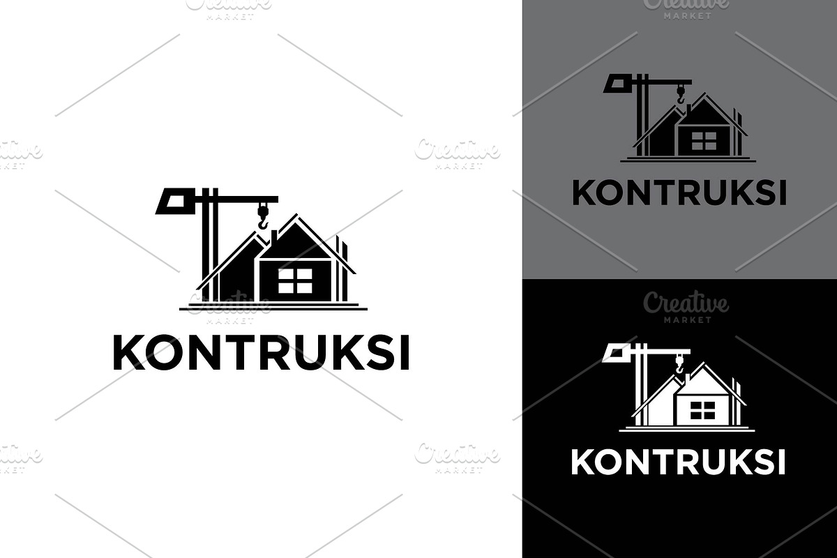 Kontruksi Logo Modern Simple Minimal, a Branding & Logo Template by zaqilogo