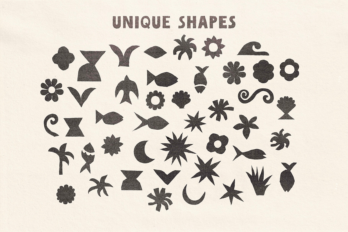 Woodcut Shapes – Illustration Kit, a Decorative Illustration by Madeline ODonoghue Design (Photo 3 of 6)