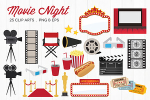 Movie Night Clip Art