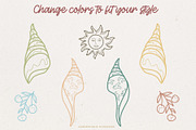 Summer Vibe Vector Graphic Elements, an Object Graphic by IllustratorAnnie (Thumbnail 4 of 5)