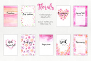 Florals Social Media Graphics, a Templates & Theme by LarysaZabrotskaya (Thumbnail 3 of 7)