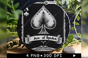 Ace of Spades Symbol Vintage Playing, a Background Graphic by LaseredNinja (Thumbnail 3 of 7)