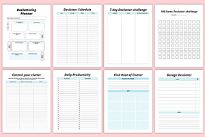 Declutter Planner Canva KDP Interior