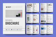 Clean and Minimal Brochure Template, a Brochure Template by ContestDesign (Thumbnail 1 of 3)