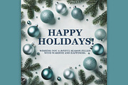 Editable Holiday Greeting Template, a Social Media Template by Veksy Logo Design Shop (Thumbnail 2 of 2)