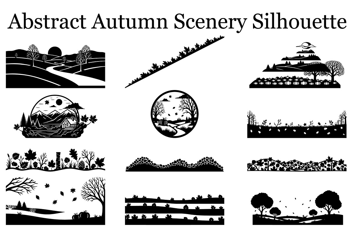 Autumn Fall Leaves Landscape, a Graphic by Artivon (Photo 1 of 13)