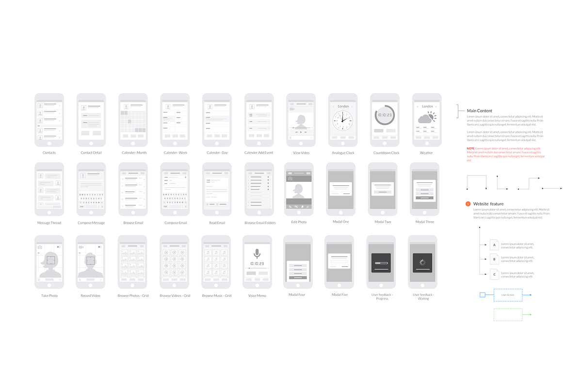 Mobile UX Design Tiles V1, an Android Mockup by firetuts (Photo 4 of 4)