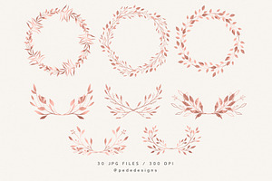 Rose Gold Wreaths