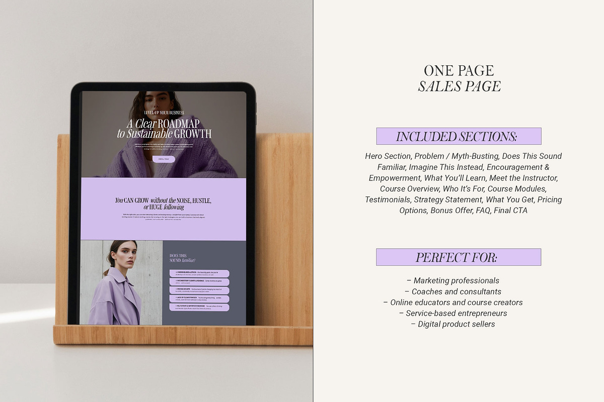 Sales Page Website Template, a Squarespace Template by 3.14&Co (Photo 5 of 11)