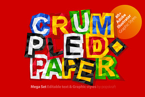 AI Styles Crumpled Paper