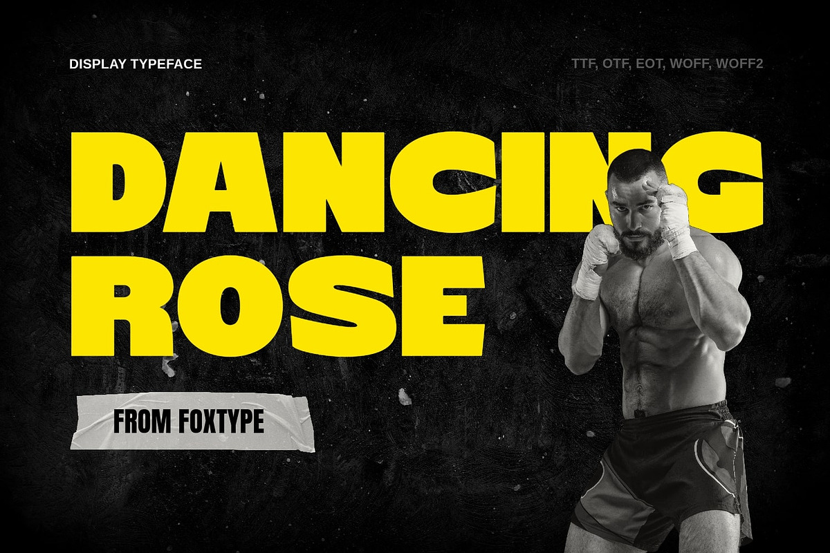 Dancing Rose, a Sans Serif Font by Foxtype (Photo 1 of 6)