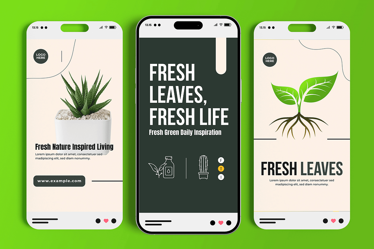Nature Social Media Story Template, a Social Media Template by MightyDesign (Photo 2 of 6)