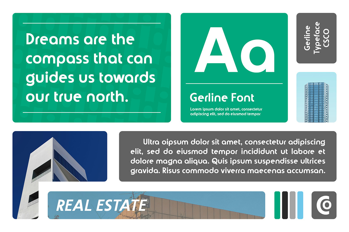 Gerline – Contemporary Sans, a Sans Serif Font by Craft Supply Co. (Photo 4 of 8)