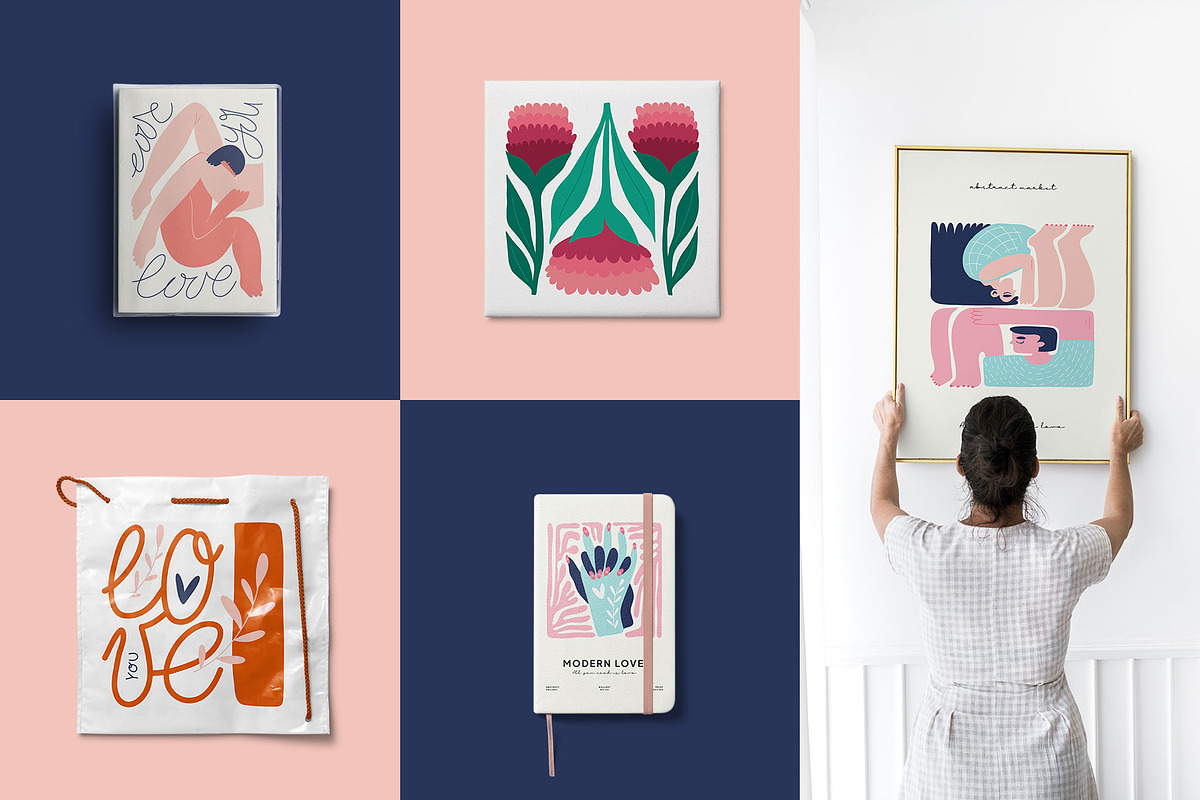 Modern Love Wall Art Creator, a Decorative Illustration by Leleka.Store (Photo 11 of 16)
