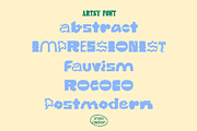 Artsy - Bold Hand-lettered Display, a Font by Studio Funshop by Kelli (Thumbnail 9 of 11)