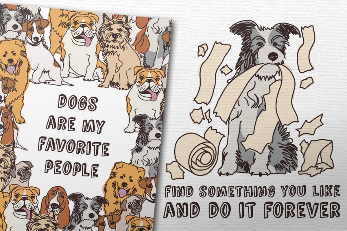 Dogs vector collection, an Animal Illustration by Crowhouse (Photo 3 of 4)
