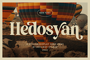 Hedosyan - Display Serif Font, a Serif Font by RockboyStd (Thumbnail 1 of 12)