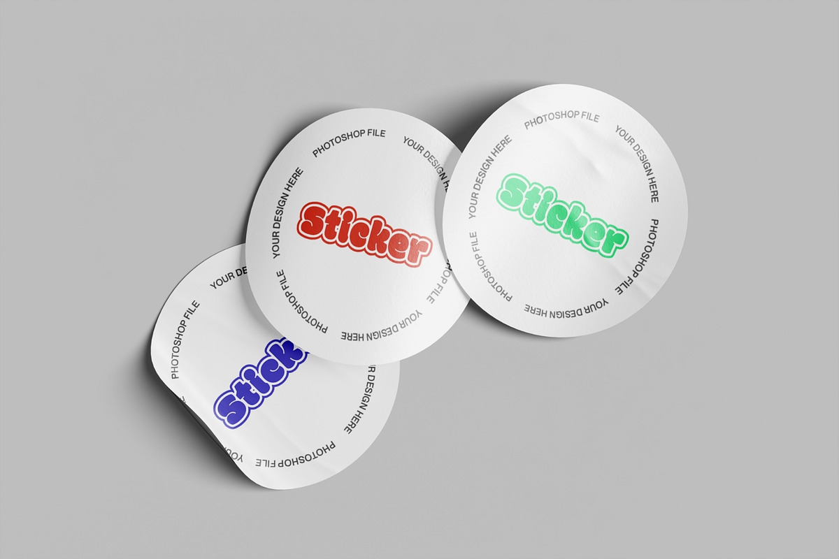 Realistic Sticker Mockup PSD, an Advertising Mockup by MA-KING_ART (Photo 5 of 5)