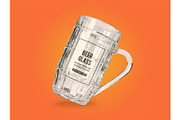 Beer Glass Mockup Template Set, a Household Mockup by DesignRushMarket (Thumbnail 10 of 10)