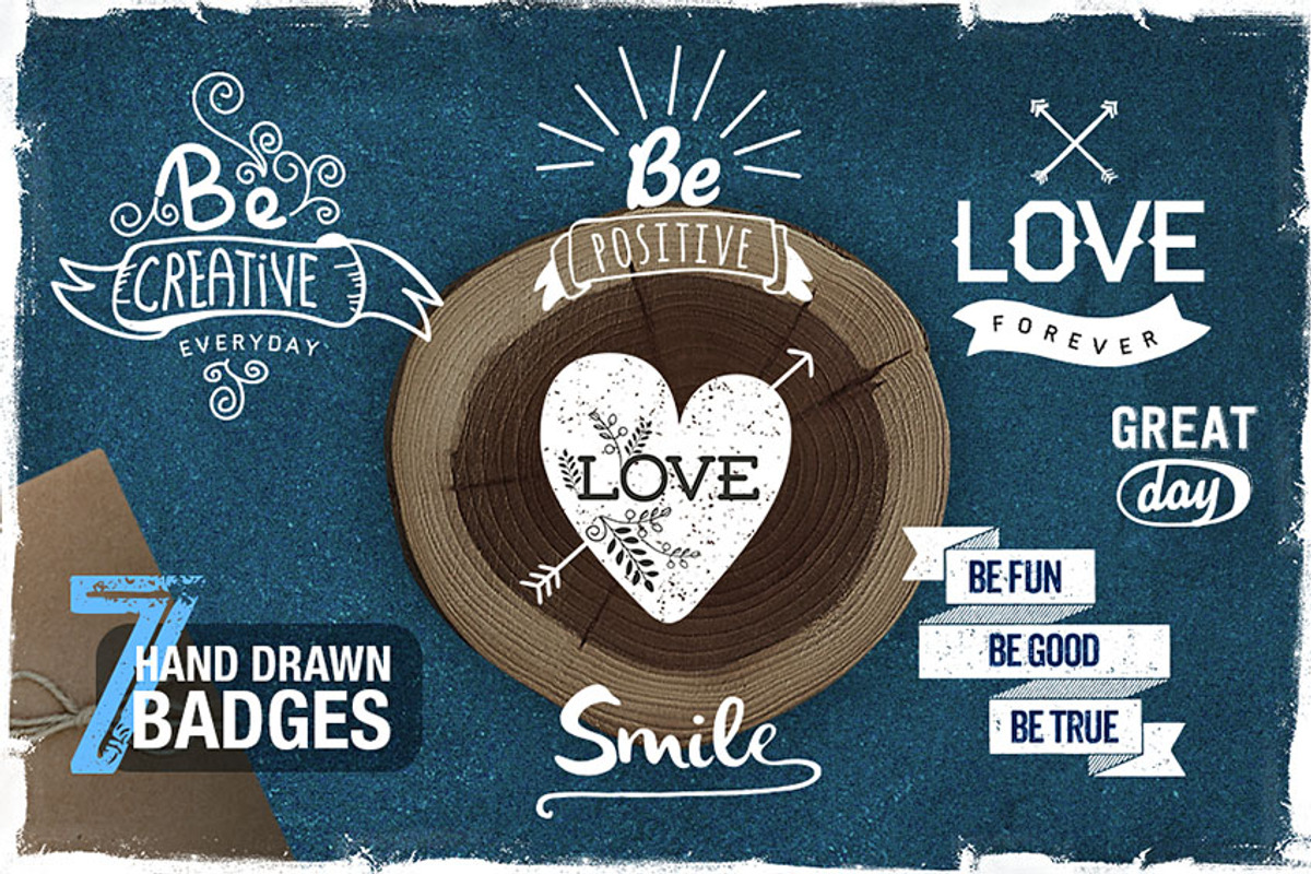 Hand Drawn Style Logos And Badges, an Illustration by SoNice (Photo 1 of 4)