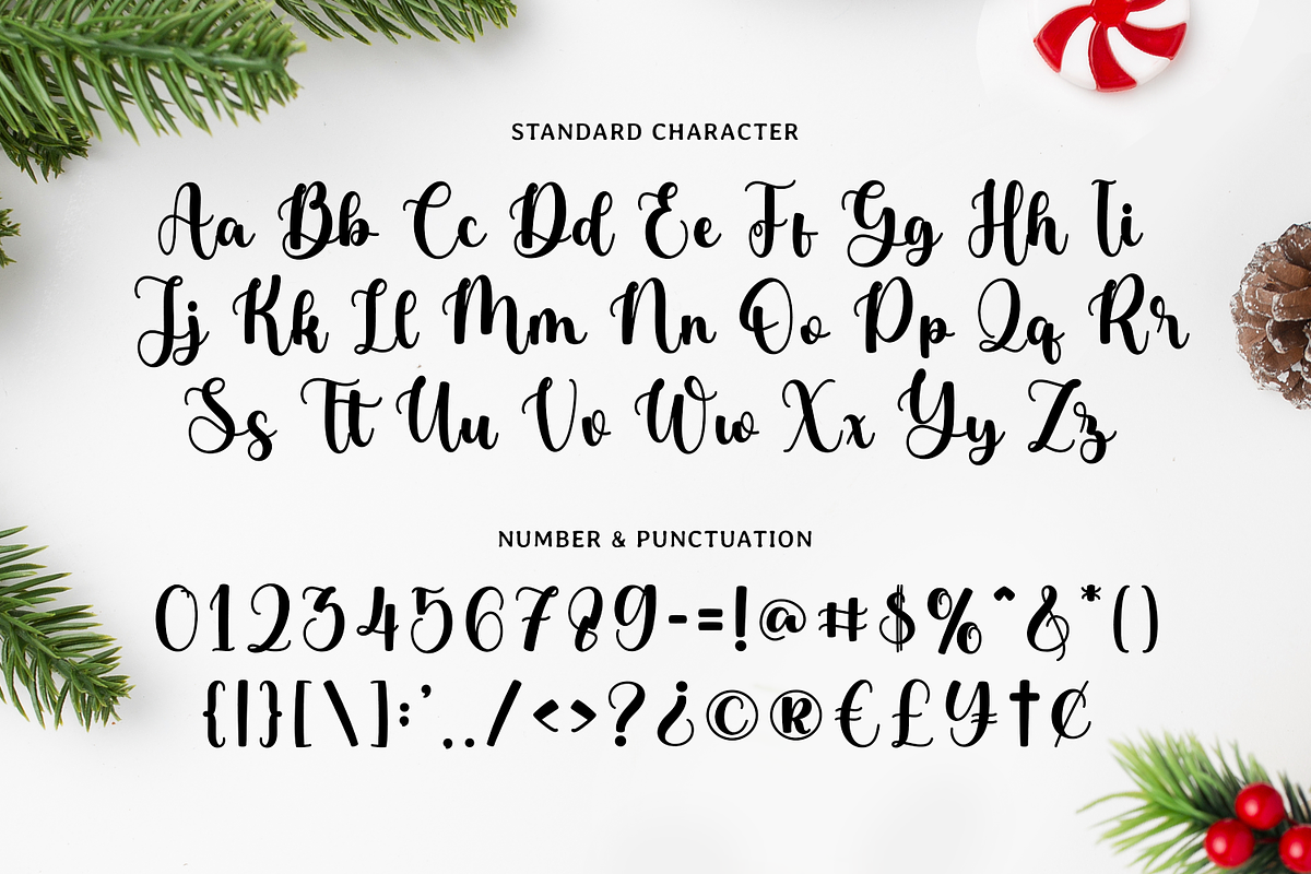 Christmas Garland, a Handwritten Font by Mozatype (Photo 8 of 10)