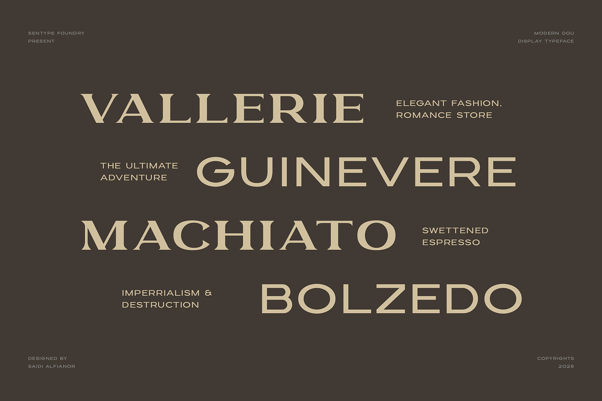 GARLEUX Duo Display Font, a Serif Font by sentype (Photo 2 of 8)