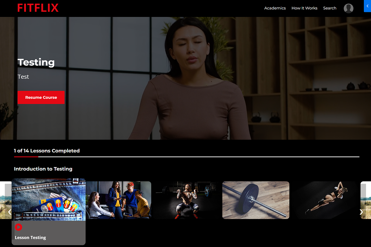 FitFlix Product Theme for Kajabi, a Landing Page Template by Dev Lab (Photo 4 of 4)