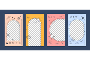 Y2k vertical poster templates, a Decorative Illustration by Buch&Bee