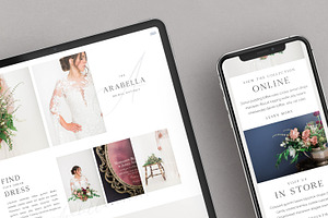 The Arabella - Showit Theme Layout