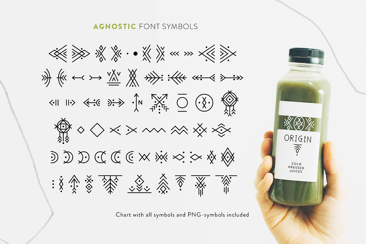 Thin Line Font Bundle: 7 in 1, a Symbol Font by Struvictory.art (Photo 21 of 30)