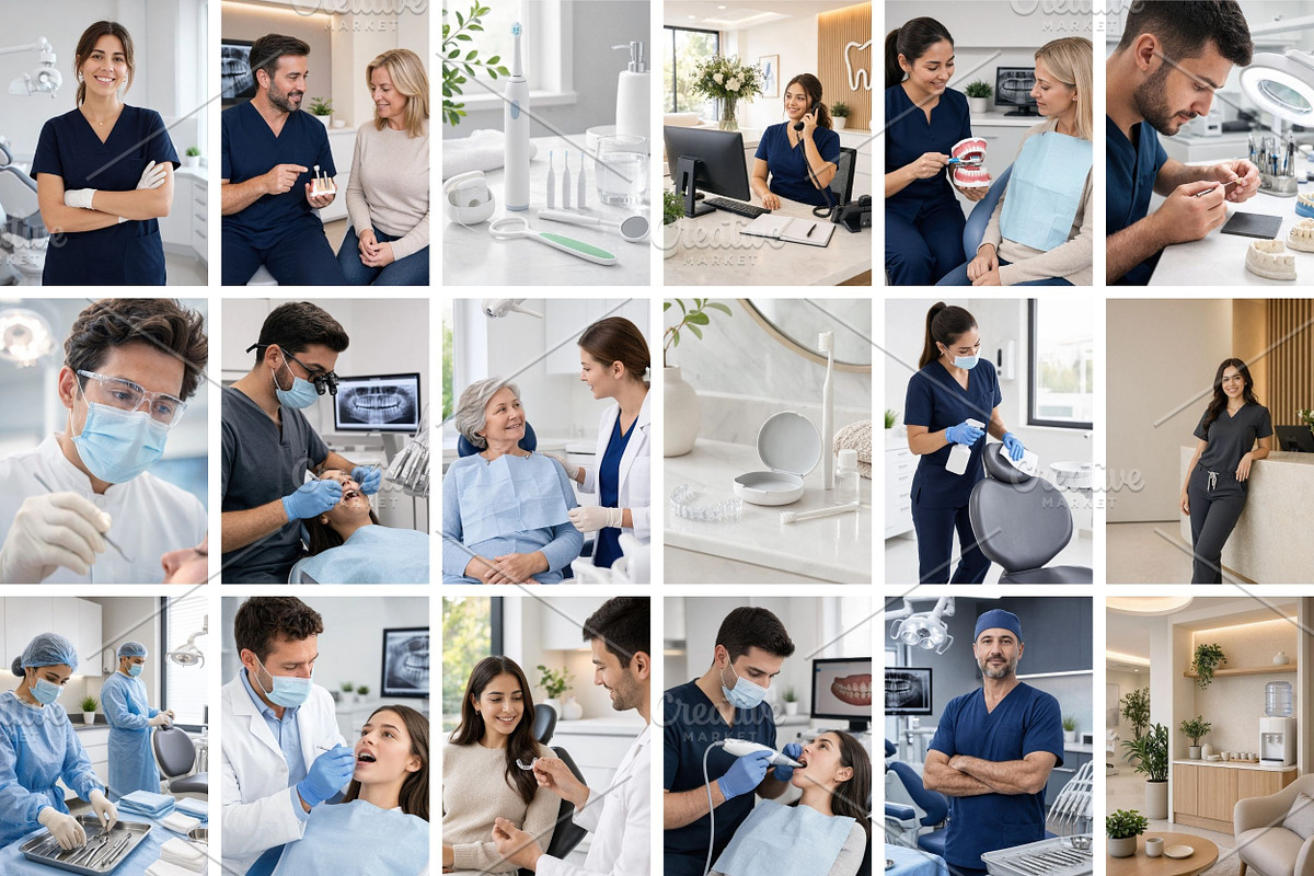 80 Dentist Stock Photo Bundle, a Health & Medical Photo by Selenique Studio (Photo 7 of 10)