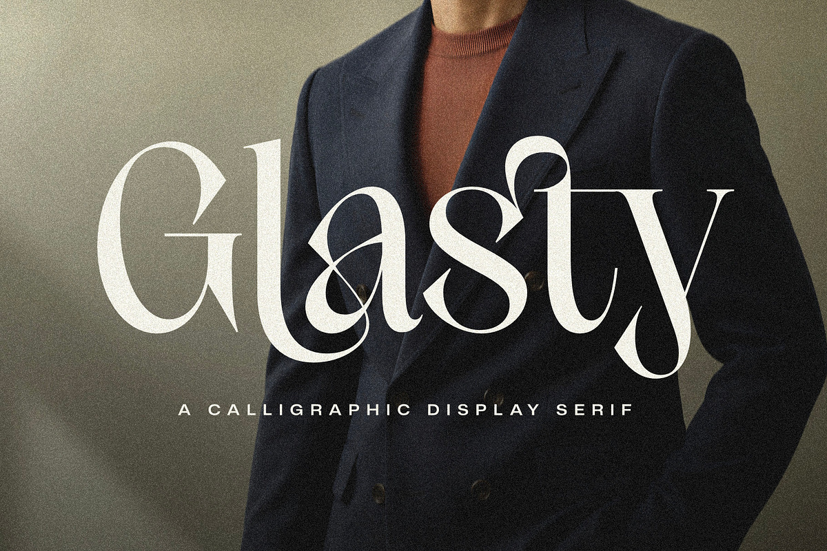 Glasty — A Calligraphic Serif, a Serif Font by nirfonic (Photo 11 of 11)
