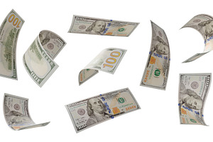 Build Your Own 1 (of 3) - Randomly Falling Collection of U.S. 10, a Business Photo by Andy Dean Photography