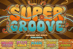 Retro Groovy Text Effects
